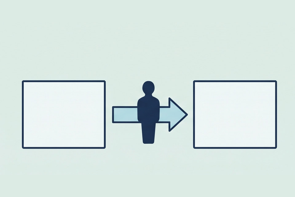 紹介予定派遣を経て正社員になる流れを表すイラスト